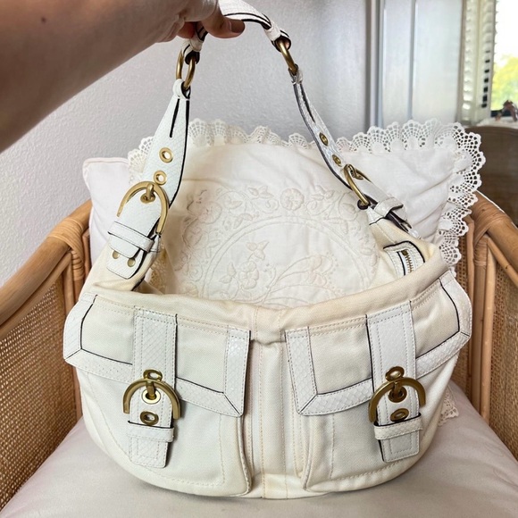 Coach Soho Canvas Buckle Hobo - Picture 2 of 5